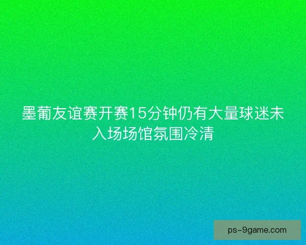 墨葡友谊赛开赛15分钟仍有大量球迷未入场场馆氛围冷清 墨葡友谊赛开赛15分钟仍有大量球迷未入场场馆氛围冷清